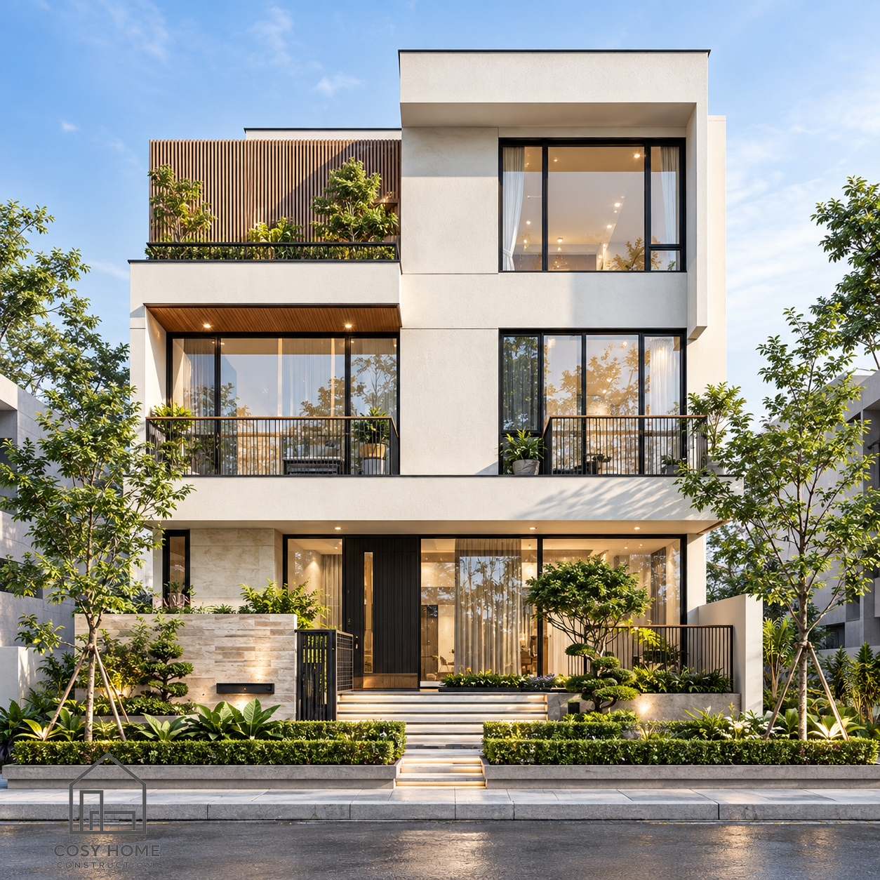 Công ty xây nhà trọn gói Đà Nẵng giám sát thi công công trường - XÂY DỰNG COSY HOME