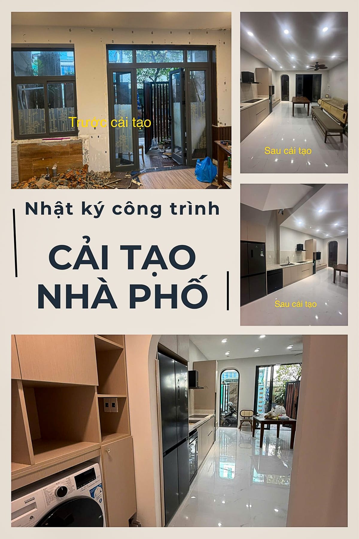 Thiết kế cải tạo nhà 2 tầng trọn gói tại Đà Nẵng