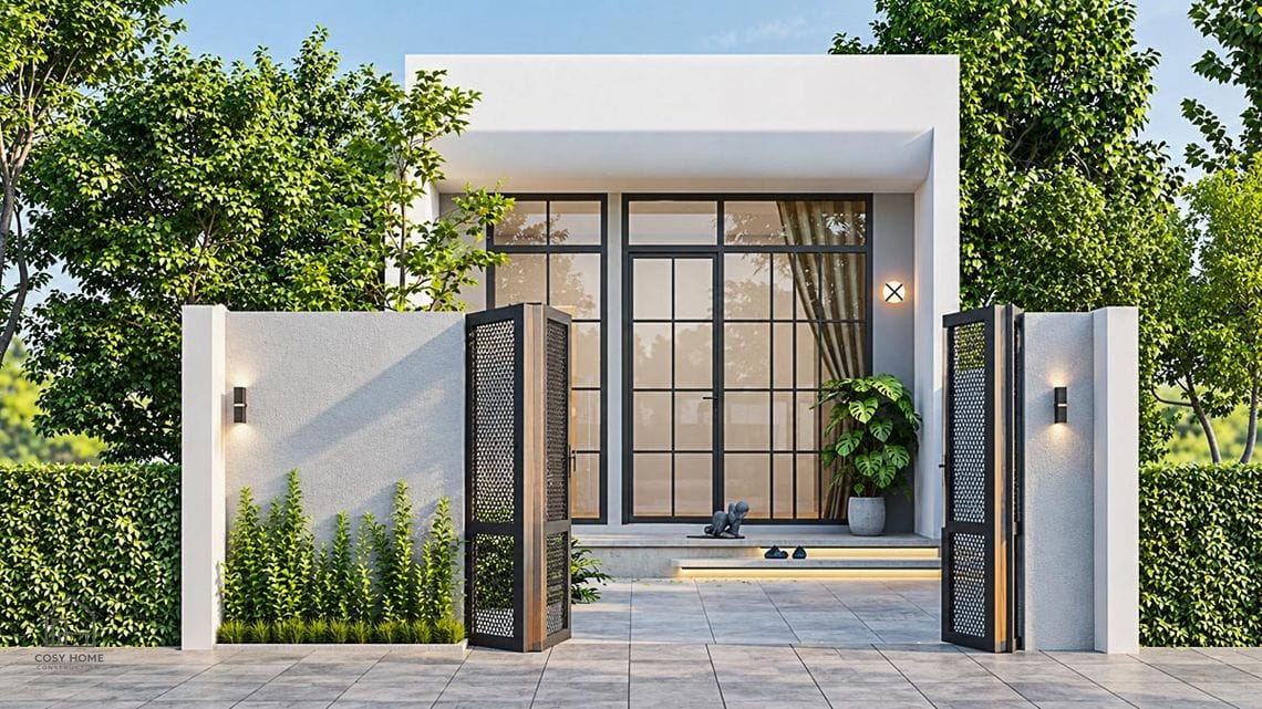 Mẫu nhà cấp 4 mái tôn 80m2 đẹp hiện đại tại Đà Nẵng